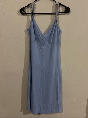 Vintage Y2K Express Size 5/6 Periwinkle Dress EUC